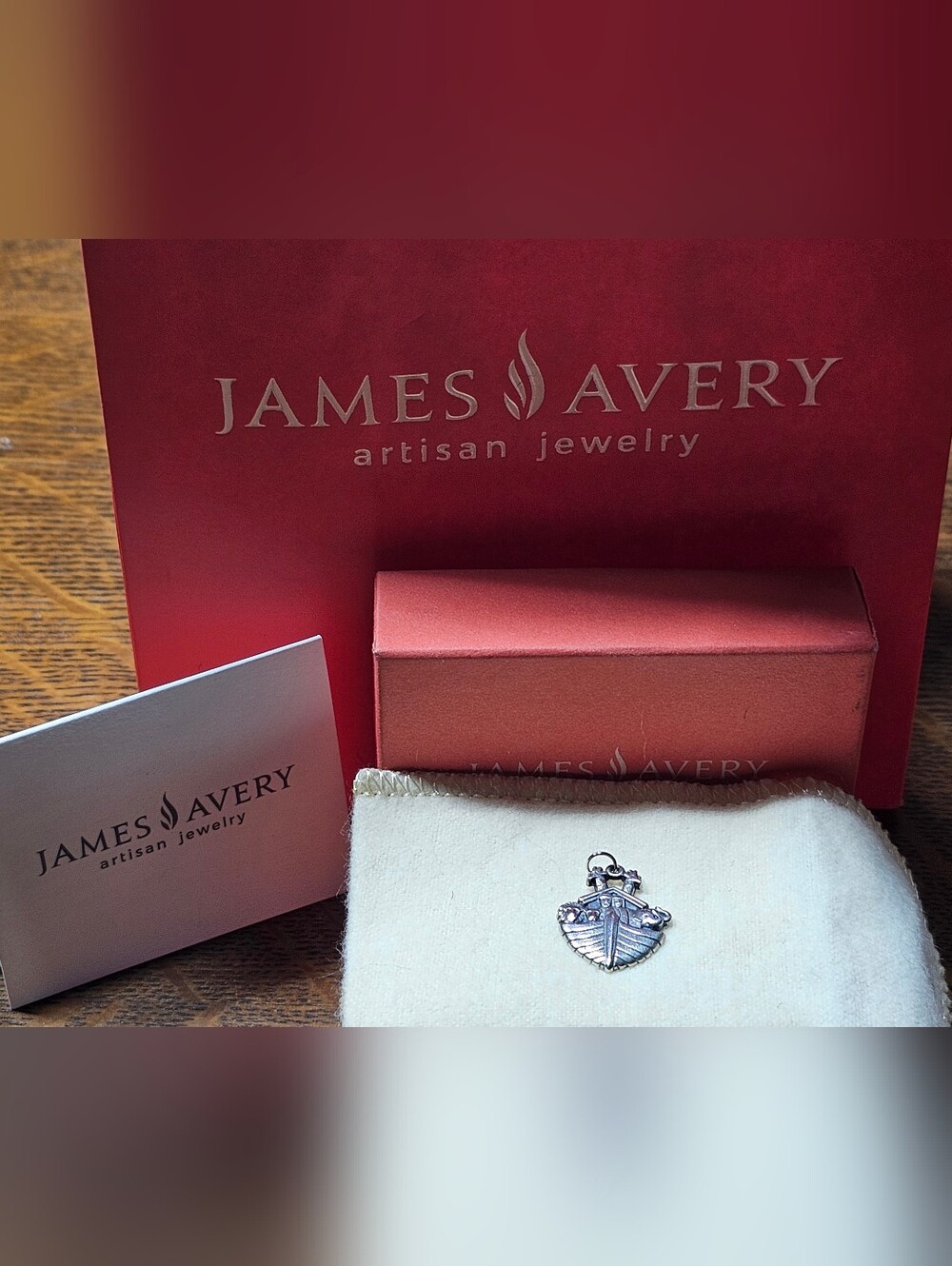 Retired James Avery Sterling Noah's Ark Pendant